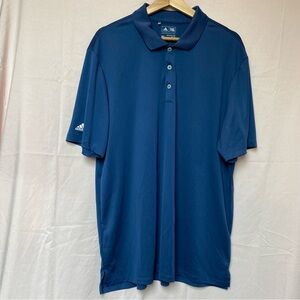 Adidas Men's Blue Polo Shirt Size X-Large Lightweight Athletic Wear